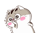 Ami Cat Blushing Sticker