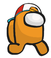 Among Us Orange Sticker