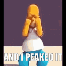 And I Peaked It Homer Simpson GIF