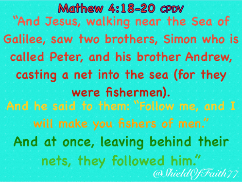 And Jesus Walking Near The Sea Of Galilee Saw Two Brothers Simon Who Is Called Peter And His Brother Andrew Casting Net GIF