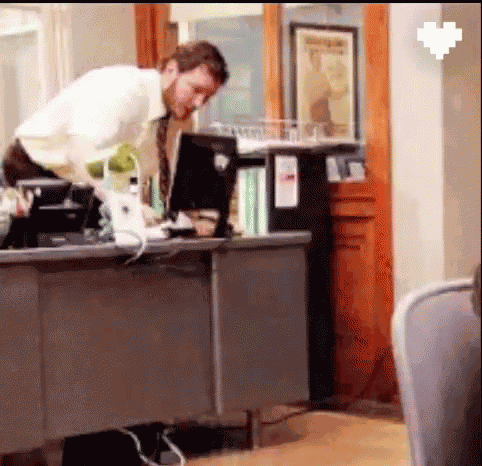 Andy Dwyer Throw Computer GIF