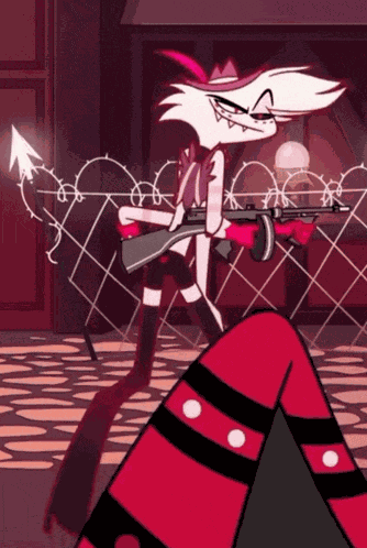 Angel Dust Hazbin Hotel GIF