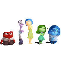 Anger Fear Joy Disgust And Sadness Sticker