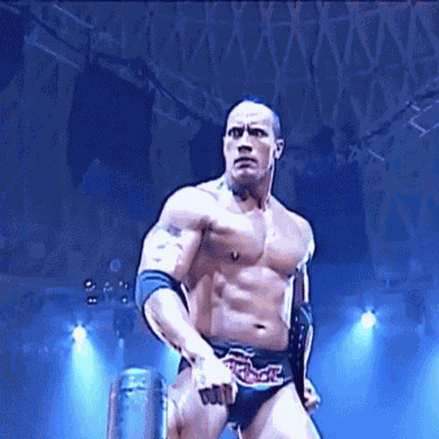 Angry Looking The Rock GIF