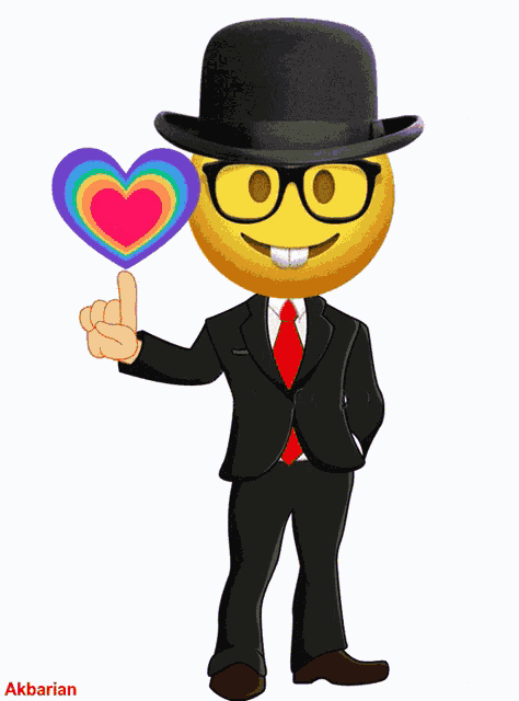 Animated Emoji Heart GIF