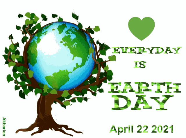 Animated Greeting Card Earth Day GIF