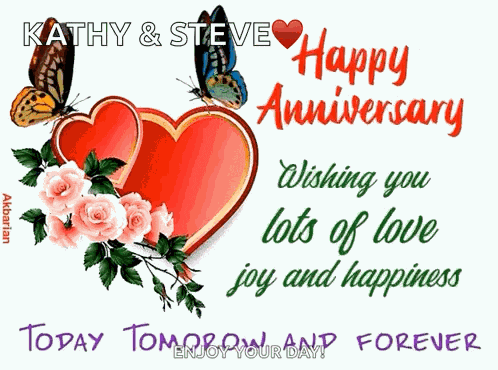 Animated Greeting Card Happy Anniversary GIF