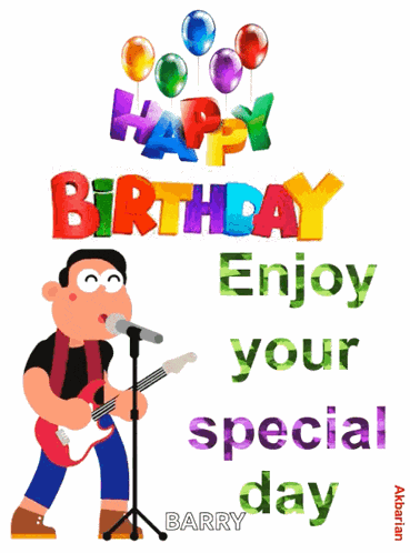 Animated Greeting Card Happy Birthday GIF