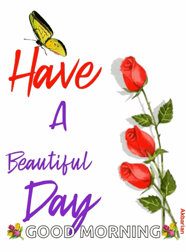 Animated Greeting Card Have A Beauiful Day GIF
