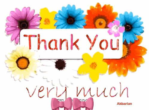 Animated Greeting Card Thank You Very Much GIF