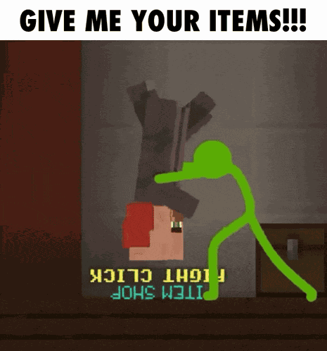 Animation Vs Minecraft Villager GIF