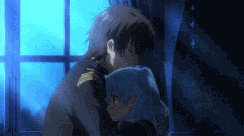 Anime Couple Hug GIF
