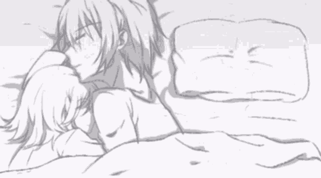 Anime Cuddle GIF