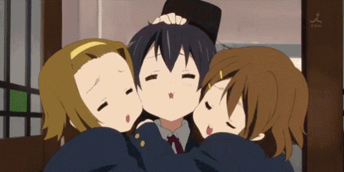 Anime Cuddle GIF