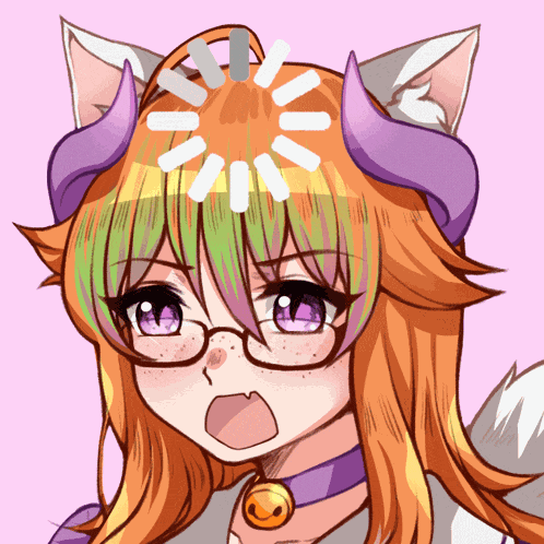 Anime Demon Girl Vtuber Schoolgirl GIF