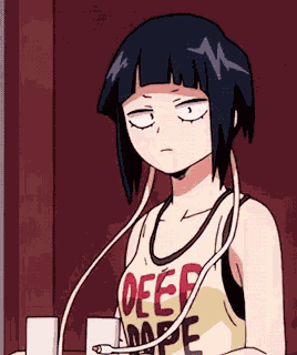 Anime Earphone Jack GIF