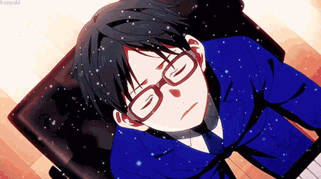 Anime Eyeglasses GIF