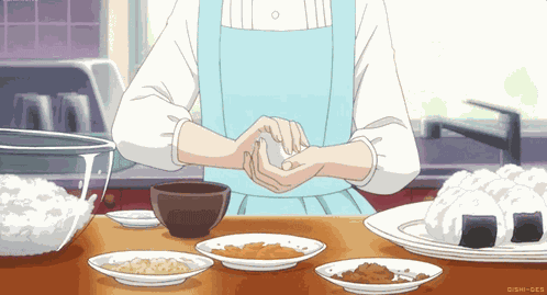 Anime Food Onigiri GIF