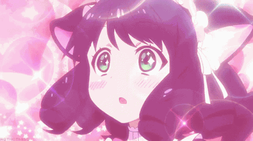 Anime Girl Awe Discord GIF