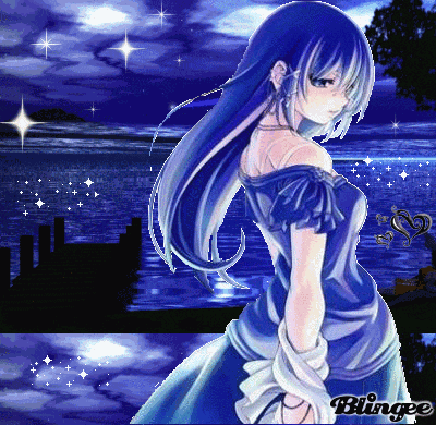 Anime Girl By The Lake Bluey GIF