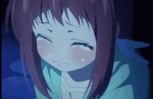 Anime Girl Cry Eating Anime Girl Crying GIF