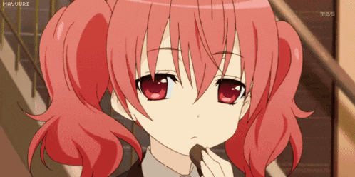 Anime Girl Eating GIF