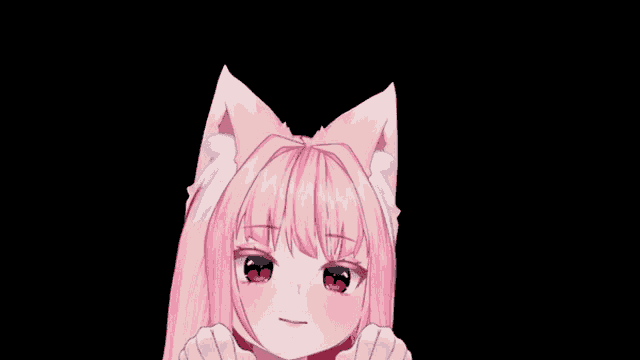 Anime Girl Peek Fox Girl GIF