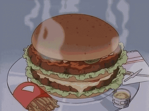 Anime Hamburger GIF