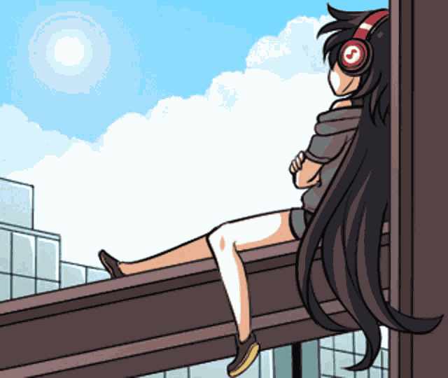 Anime Headphones GIF