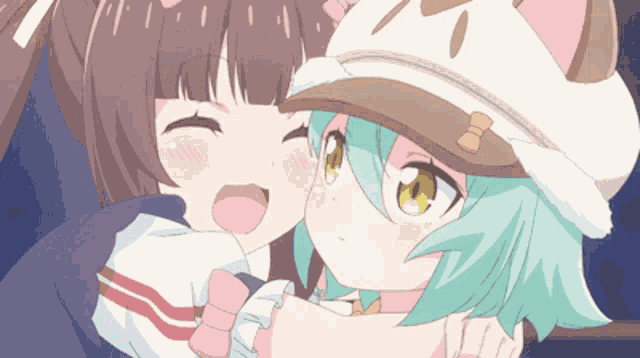 Anime Hug Anime Nekopara GIF