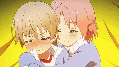 Anime Hug Nuzzle GIF