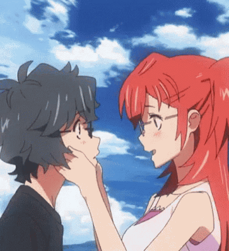 Anime Kiss GIF