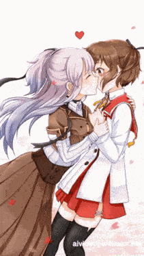 Anime Kiss GIF