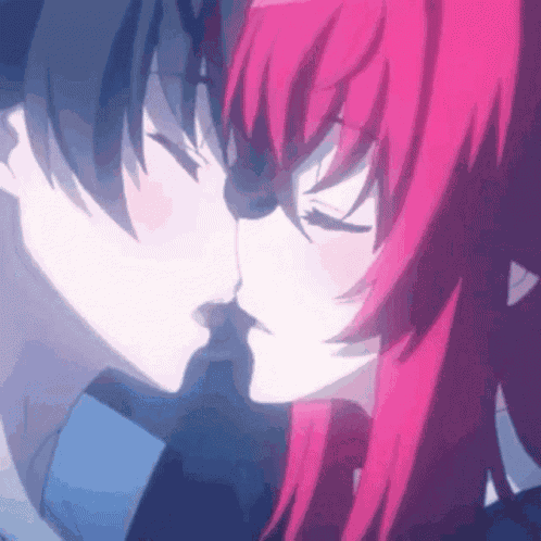 Anime Kiss GIF