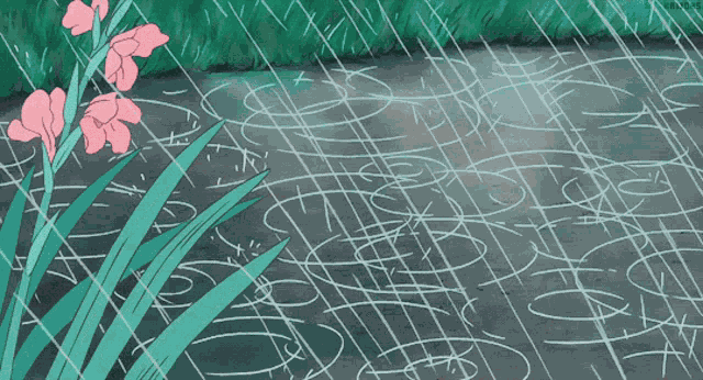 Anime Rain GIF