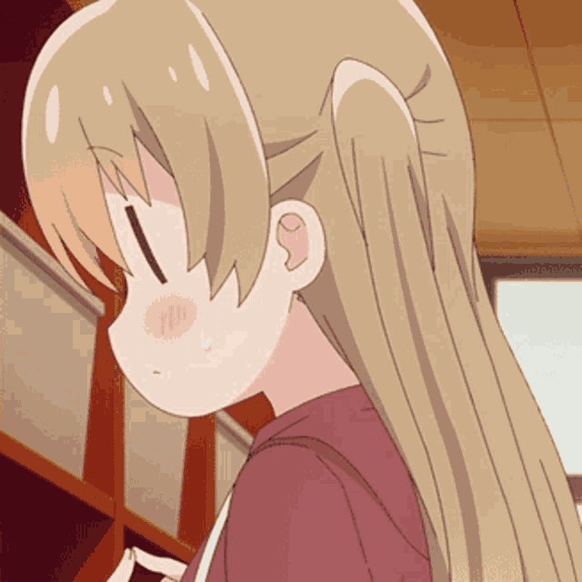 Anime Shy Slow Loop GIF