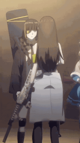 Anime Slap Girls Frontline GIF