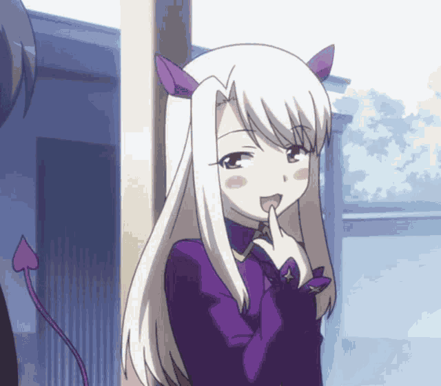 Anime Smug Devil Girl GIF