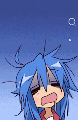 Anime Tired Lucky Star GIF