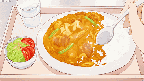 Anime Trying Food GIF
