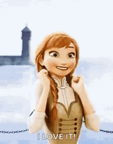 Anna Excited GIF