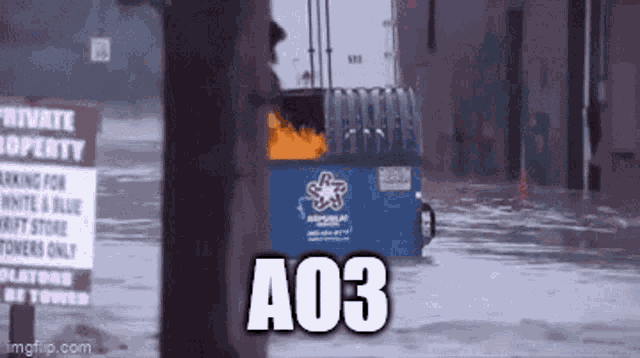 Ao3 Dumpster Fire GIF