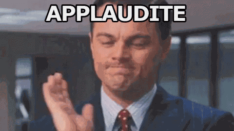 Applaudite Applaudire Bravo Ben Fatto The Wolf Of Wall Street Leonardo Di Caprio GIF
