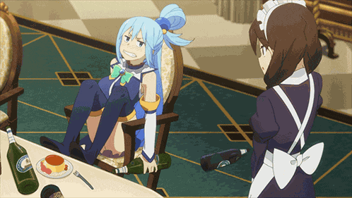 Aqua Konosuba Aqua Annoyed GIF