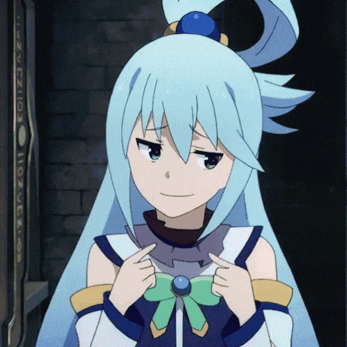 Aqua Konosuba Aqua Smug GIF