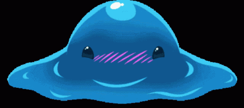 Aqua Slushy Slime GIF