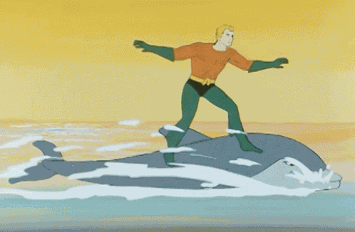 Aquaman Riding GIF