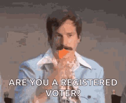 Are You A Registered Voter Confetti GIF