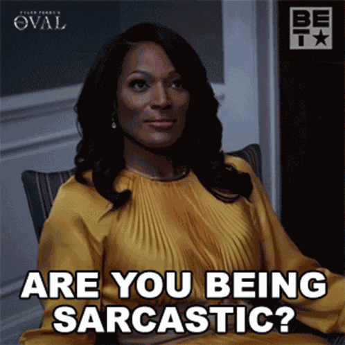 Are You Being Sarcastic Victoria Franklin GIF