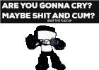 Are You Gonnna Cry Maybe Shit And Cum Are You Gonna Cry Sticker